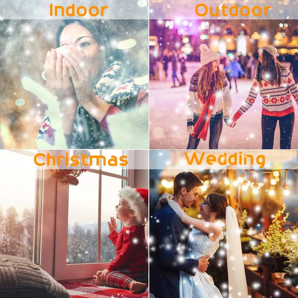 Christmas Snowfall Lights Projector Outdoor,Indoor Holiday Projector Lights with Remote Control, Rotating Snow Falling Projector Lamp for Halloween Xmas Wedding Garden Landscape Decorative(Snow Spots)